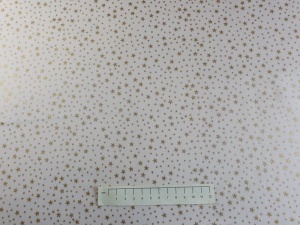 Fabric by the Metre - P303 Gold Stars - Cream
